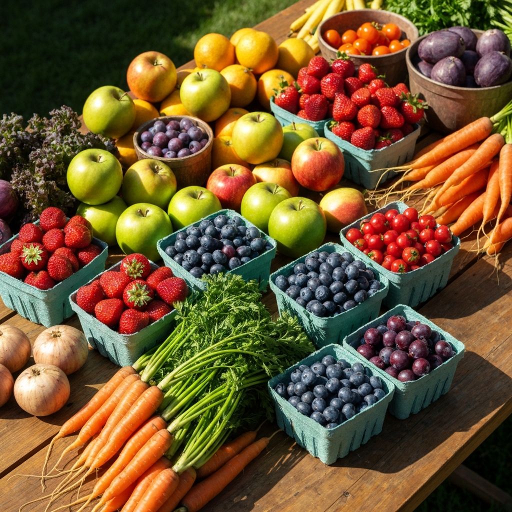 Seasonal produce and dietary variety