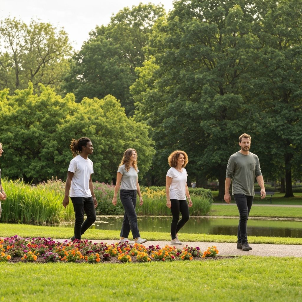 People engaged in everyday movement and activity